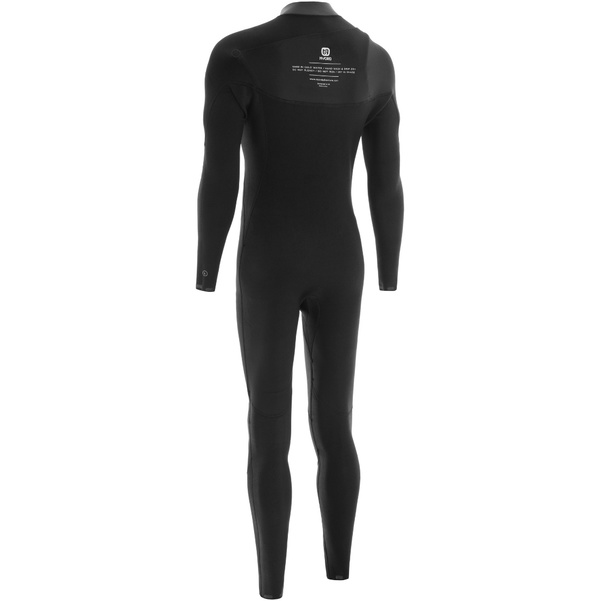 2026 Nyord Heren Solu Yulex 3/2mm Borst Ritssluiting Fl Wetsuit SOLM32FLCZ001 - Black